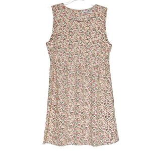 Reformation Tanner Babydoll Floral Sleeveless Mini Dress Size Medium Relaxed Fit